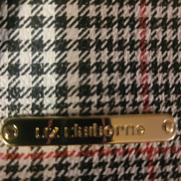 Liz Claiborne Houndstooth Tote Bag - Picture 5 of 9